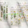 Pet Transparent Material Self-Adhesive Flower Sticker